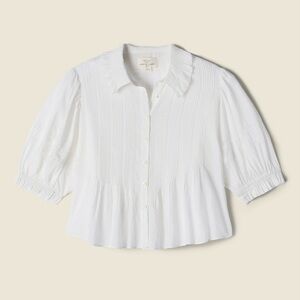 Trovata Jess Blouse in White Voile (Size S)